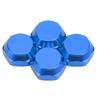 4pcs 1 8 RC Hex Hub Nuts Dustproof Lightweight 17mm Aluminum Wheel Hex Drive Hub AdaptorBlue