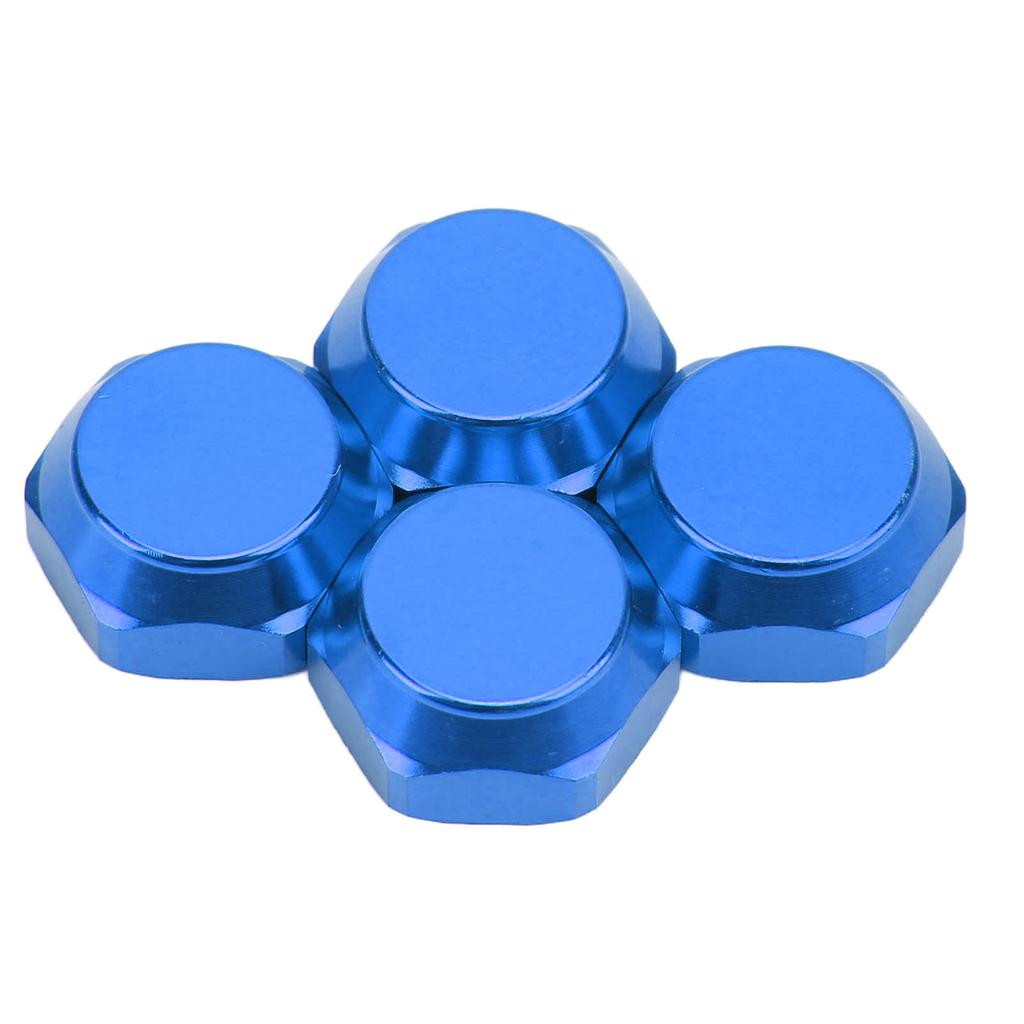 4pcs 1 8 RC Hex Hub Nuts Dustproof Lightweight 17mm Aluminum Wheel Hex Drive Hub AdaptorBlue
