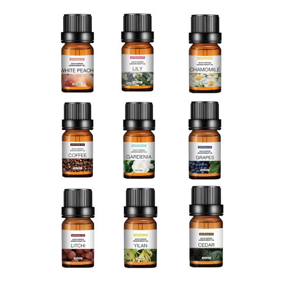 Přírodní rostlinný esenciální olej pro difuzér zvlhčovač 10 ml ve vodě rozpustný aroma olej DIY svíčka mýdlo příslušenství