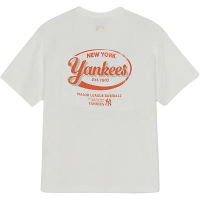 MLB Preppy Style Collection New York Yankees SS26 T Shirt Unisex 3ATSV1263-50IVS