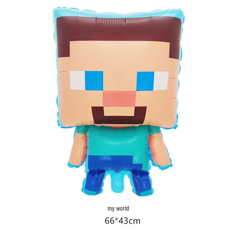 Pixel Creeper & Roblox Game Party Balloons & Flags