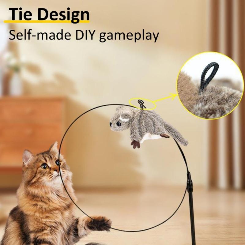 Interactively Realistic Bird Cats Toy Entertaining Electric Bird To Flapping Wing and Sound for Indoor Pet