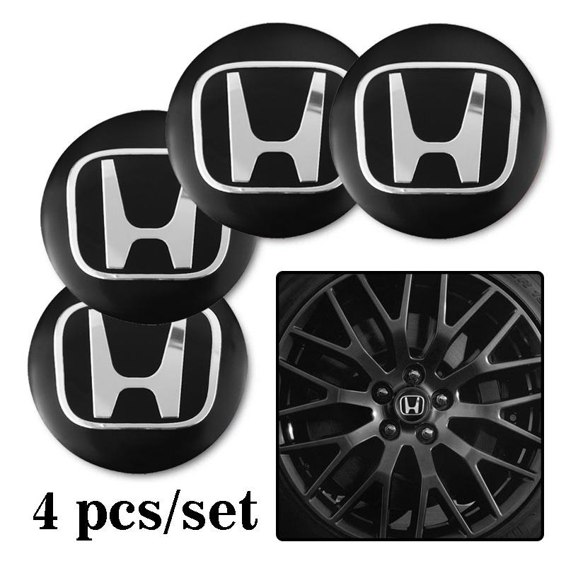 

4Pcs Car Emblem Wheel Hub Center Cap Sticker Rim Badge Cover For Honda HRV Civic FIT CRV Accord Jazz CRZ City CRX Odyssey Vezel