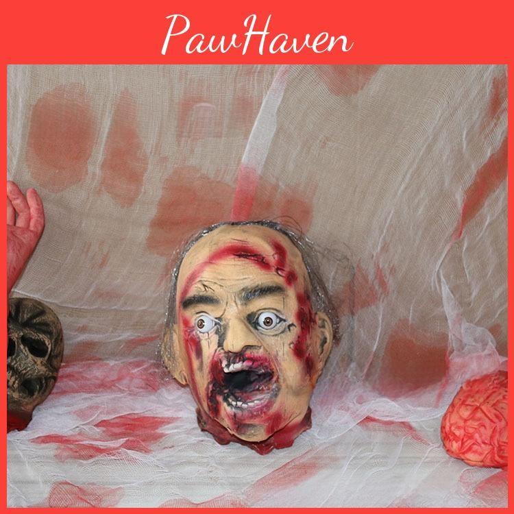 Dry Latex Horror Corpse Hanging Head For Halloween Easter And Themed Events