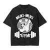 Anime Demon Slayer Hashibira Inosuke Graphic T Shirt Men Women Cotton Tshirts Vintage Washed Tee Harajuku Male Casual T-shirts