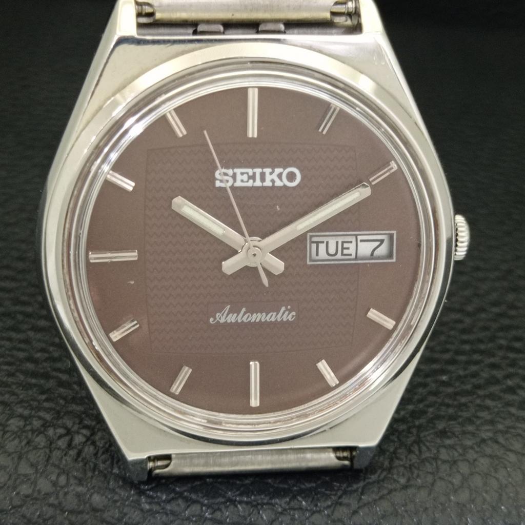 GENUINE VINTAGE SEIKO AUTOMATIC 6309A JAPAN MENS BROWN DIAL WATCH a702321-5 R124-a702321