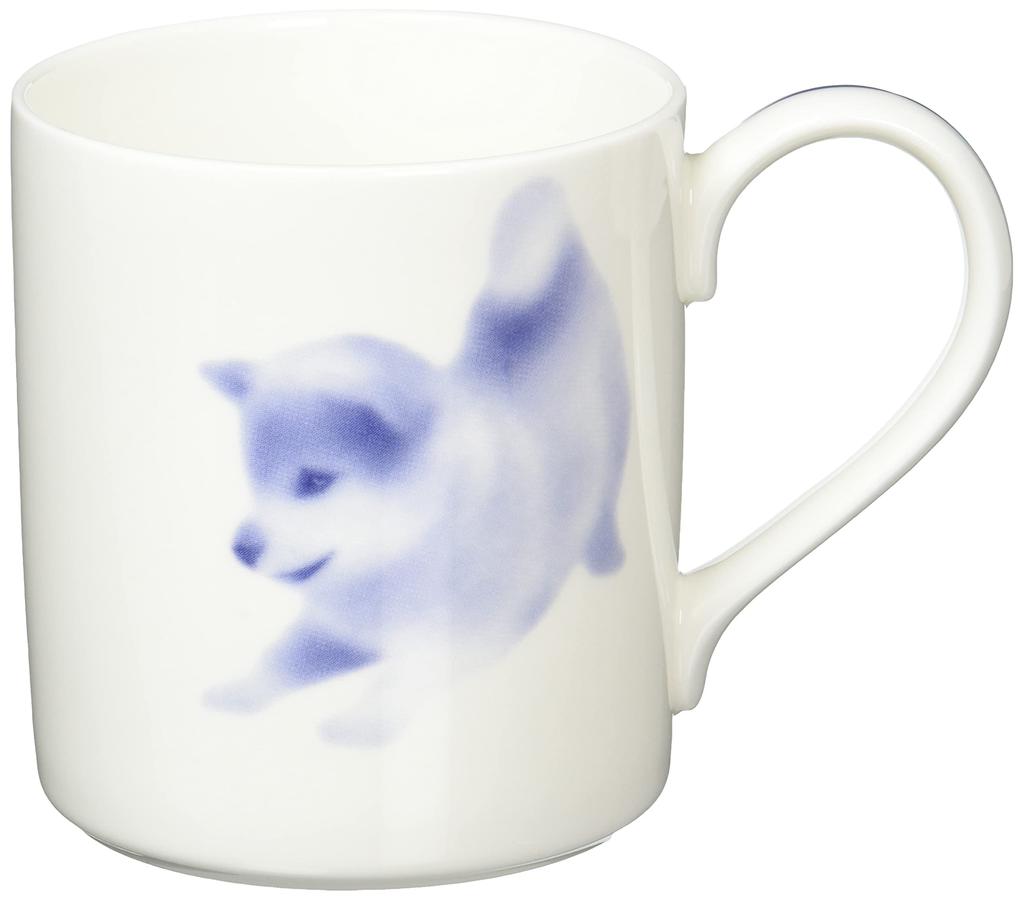 Noritake Shiba Inu Bone China Mug, Approx. 400cc, Collector's Mug, Microwave and Dishwasher Safe, 1 Piece, T97265AN-141L