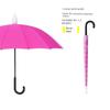 Waterproof Umbrella for Men and Women, Double Automatic Large Car-Mounted 16-Rib Long Handle Umbrella, Oversized Black Umbrella for Men and Women