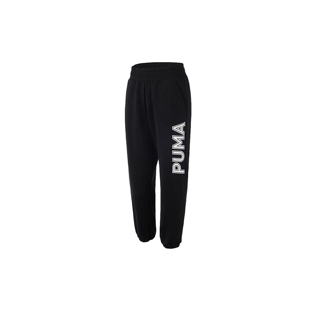 Puma Casual Sports Tapered Cropped Pants Women bottoms Black 582932-01