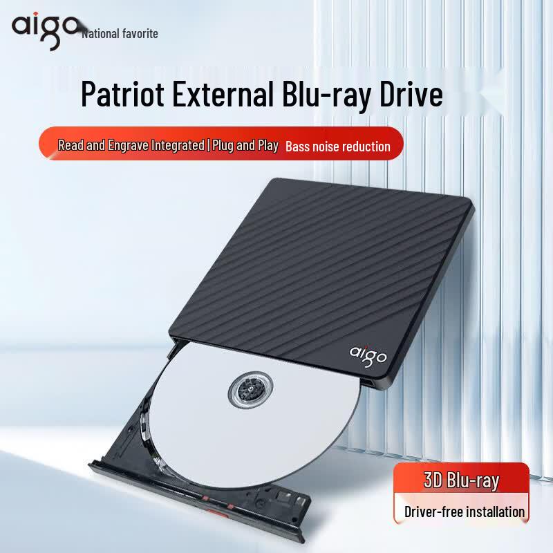 aigo External USB 3.0 Blu-ray & DVD Burner with USB/Type-C