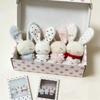 Bag Charm Rabbit Stuffed Toy Hanging Pendant Mini Rabbit Pendant Bunny Plush Keychain  Jewelry Gift