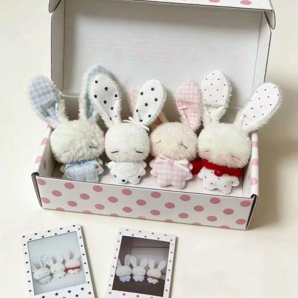 Bag Charm Rabbit Stuffed Toy Hanging Pendant Mini Rabbit Pendant Bunny Plush Keychain  Jewelry Gift
