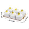 Dried Fruit Plate Appetizer Serving Tray Luxury Divided Platter Condiment for Living