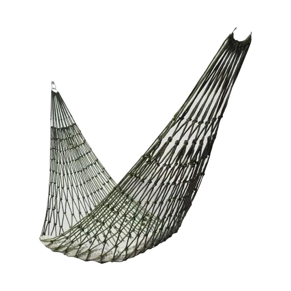 Portable Outdoor Sport Hammock, Outdoor Camping Hammock Mesh Net for Garden Beach Yard Travel Garden Swing Hanging Bed