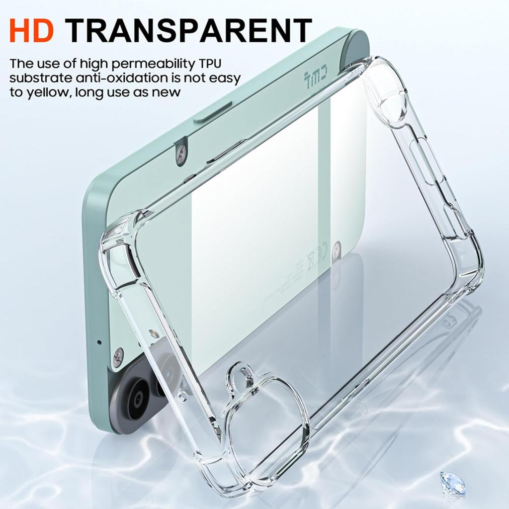 TPU Transparent Case for Nothing CMF Phone 1 NothingPhone 2A Plus Protective Cover Four Corners Shockproof Bumper Coque Fundas
