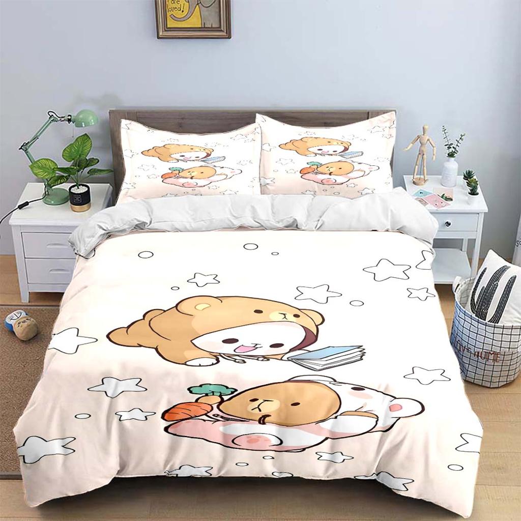 Exquisite Cartoon  B-Bubu Wallpaper  Anime Digital Printing Bedding Set Duvet Cover Comforter Bed  Youth Kids Girl Boys Gift