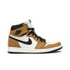 Air 1 Retro High OG 'Rookie of the Year' (Unisex) Gold Harvest / Black-Sail Vintage Basketball Shoes 555088 700
