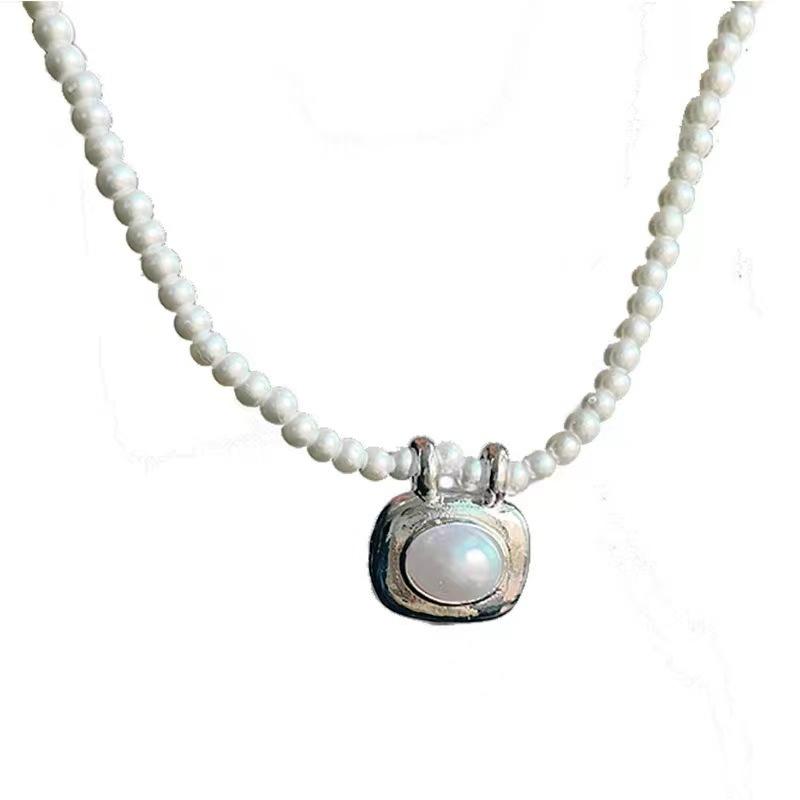 

Pearl necklace women ins light luxury simple versatile beaded temperament collarbone chain accessories tide