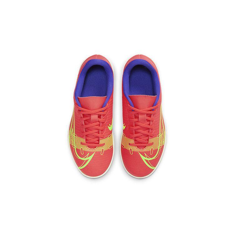 Nike Mercurial Vapor 14 Club TF GS Bright Crimson Indigo Burst Kids Sneakers Red Metallic-Silver White CV0945-600