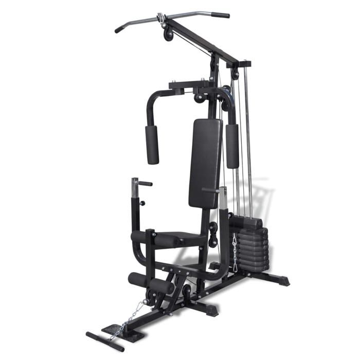 VidaXL Banc de Musculation Station de Musculation Fitness Entrainement Gymnase 90485