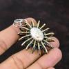 Ocean Jasper Pendant 925 Sterling Silver Pendant Handmade 18K Gold Plated Pendant Gemstone Jewelry Cage Pendant Gift For Her Elegant Jewelry