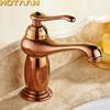. New Arrival Bathroom Gold Basin Faucet Gold Finish Brass Mixer Tap with Ceramic Torneiras Para Banheiro