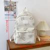 Butterfly Print Backpack Large Capacity Rucksack for Hiking Camping Commute and Travel Minimalist Design