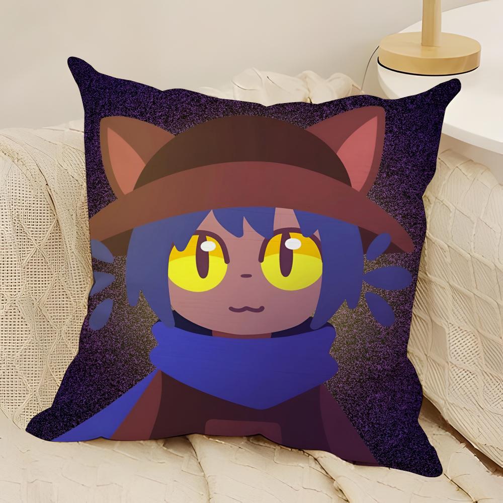 Game One S-Shot N-Nikos Anime Pillow Case Natural Linen Double-Sided Printing Sofa Home Decor Cushion Cover