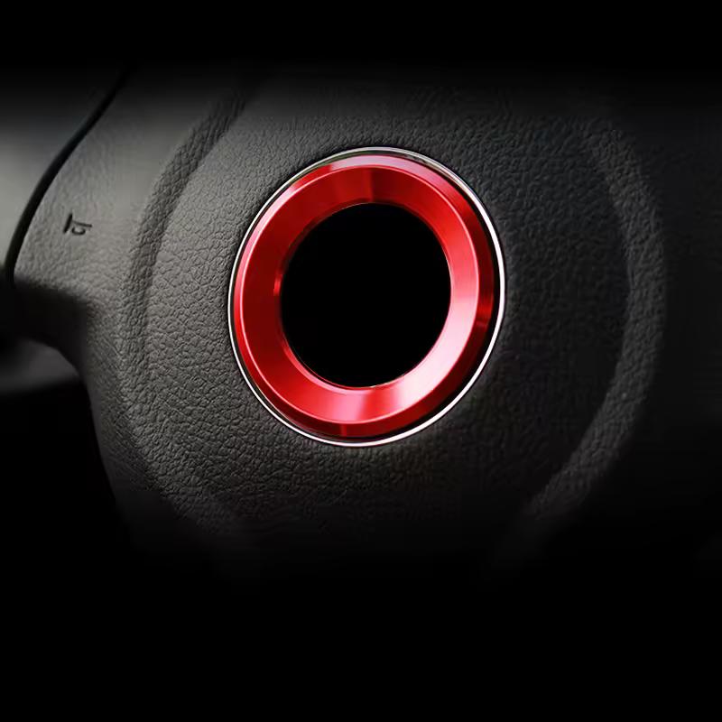 Aluminium Trim Car Steering Wheel Cover Logo Ring for Volkswagen VW Golf 6 7 MK6 MK7 Jetta MK5 MK6 POLO CC Passat B6 B7 TIGUAN