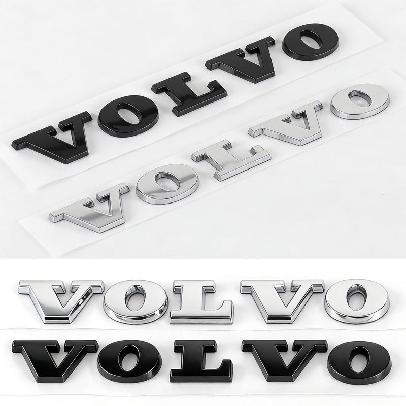 Car ABS 3D Letter Sticker VOLVO Trunk Logo Sticker For Volvo XC60 XC90 S60 S80 S60L V40 V60 T5 T6 AWD Car Styling Accessories T4