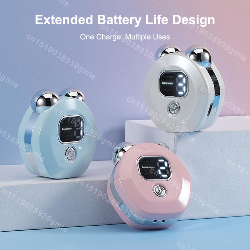 Gesichtsmassagegerät Mikrostromroller Vibrationsmassage Hals Gesicht Lifting Gerät Hautstraffung Gesicht Anti-Falten Schönheit Gesicht