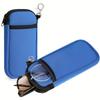 1pc Portable Glasses Protective Case, Glasses Bag Portable Mobile Phone Storage Bag Diving Coin Purse Double Pocket Storage Bag Storage Bag