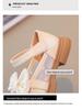 Girls' 2025 Spring/Summer Leather Bow Princess Shoes - Breathable Mesh Fashion Sneakers