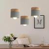 Lampada a sospensione in ferro battuto stile nordico macaron, testa singola in bianco/grigio