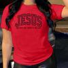 Cotton T-Shirt Short Sleeve Round Neck Women 2d Print Tops