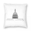 American University Square Pillowcase Polyester Linen Velvet Pattern Zip Decorative Bed Wholesale