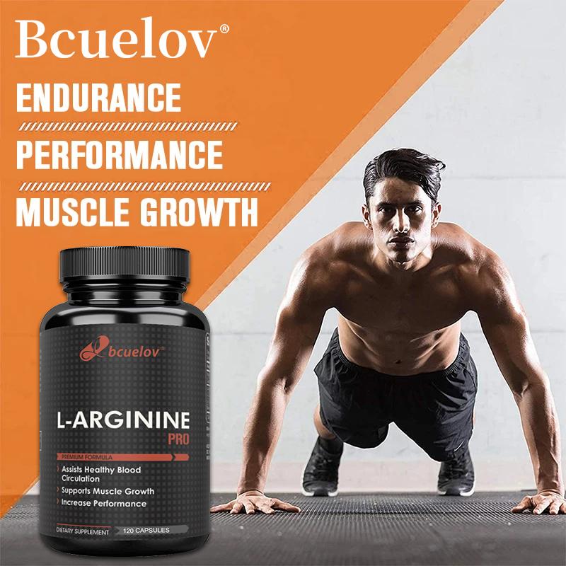 BCuelov Arginine PRO Capsules Contains Arginine Citrulline to Boost Blood Circulation and Improve Exercise Performance 120 Capsules