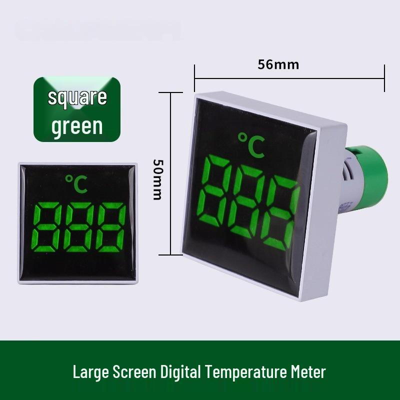 22mm Dual Display LED Voltage Current Frequency Meter - Round/Square