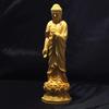 Stehende Amitabha Buddha Statue, Ungefähr 20 cm hoch, Aus natürlichem Buchsbaum gefertigt, Amitabha Buddha, Holzschnitzerei, [Produktcode]