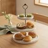 3Tier Dessert Stand Farmhouse 3 Tier Serving Tray Rustic Wooden for Hosts, Pastry