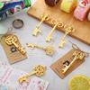 50 Sets Housewarming Skeleton Key Bottle Opener with Tags and Jute Rope Retro Skeleton Key Opener Home Sweet Home Party Favors for House Warming