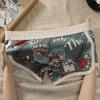 Mid-Rise Elastic Waistline Men Panties Simple Letter Print U Convex Shorts Briefs