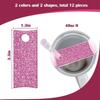 12pcs Acrylic Cup Nameplates Handmade Lid Label for 30/40oz Cups Glitterings Acrylic Name Plate Cards Unique Gift