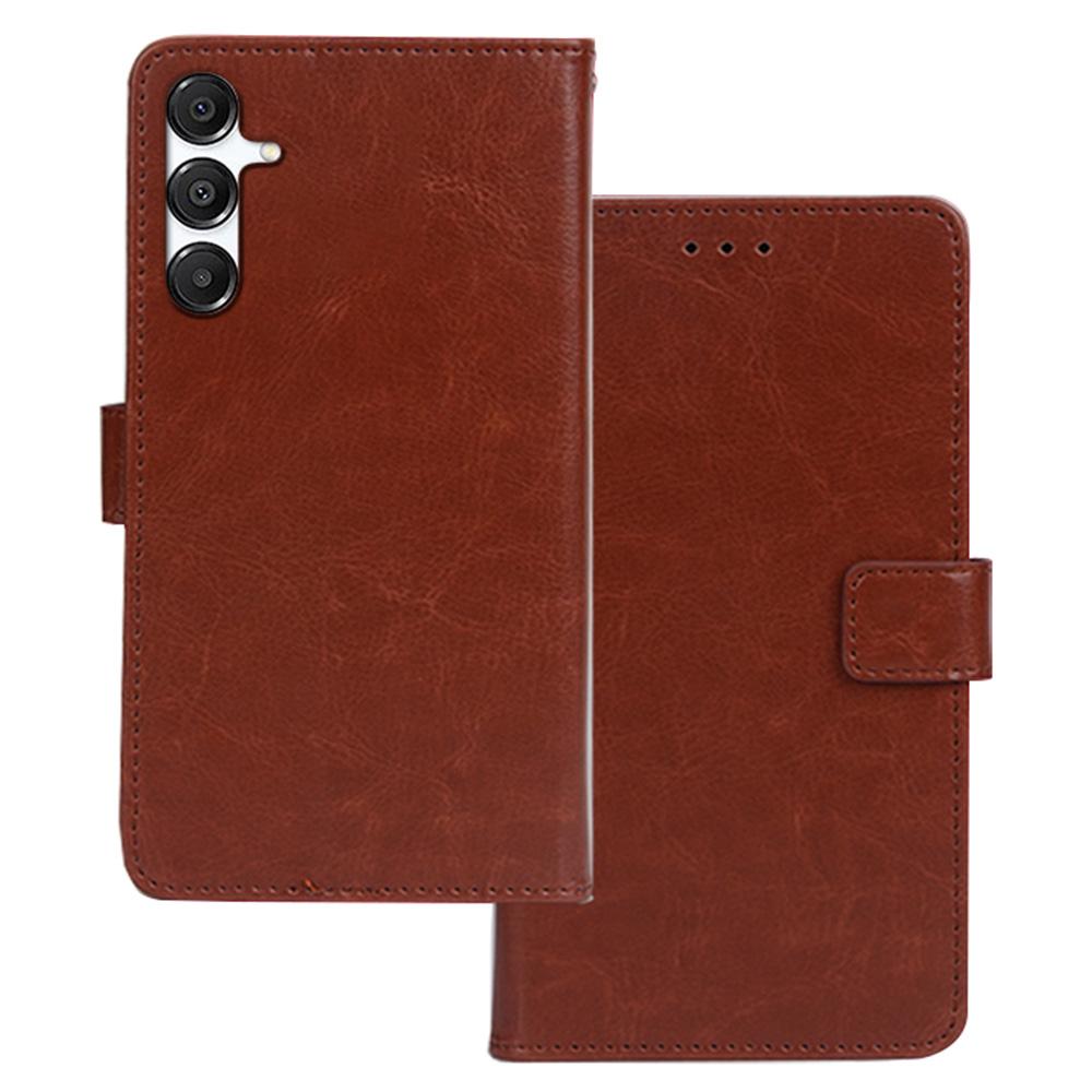 IDEWEI For Samsung Galaxy A26 5G Case Card Slots Holder Leather Phone Cover Crazy Horse Texture