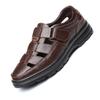 High Quality Men's Leather Sandals Breathable High-end Cowhide Leather Shoes Fashionable Comfortable Non-slip Sandals Men Shoes