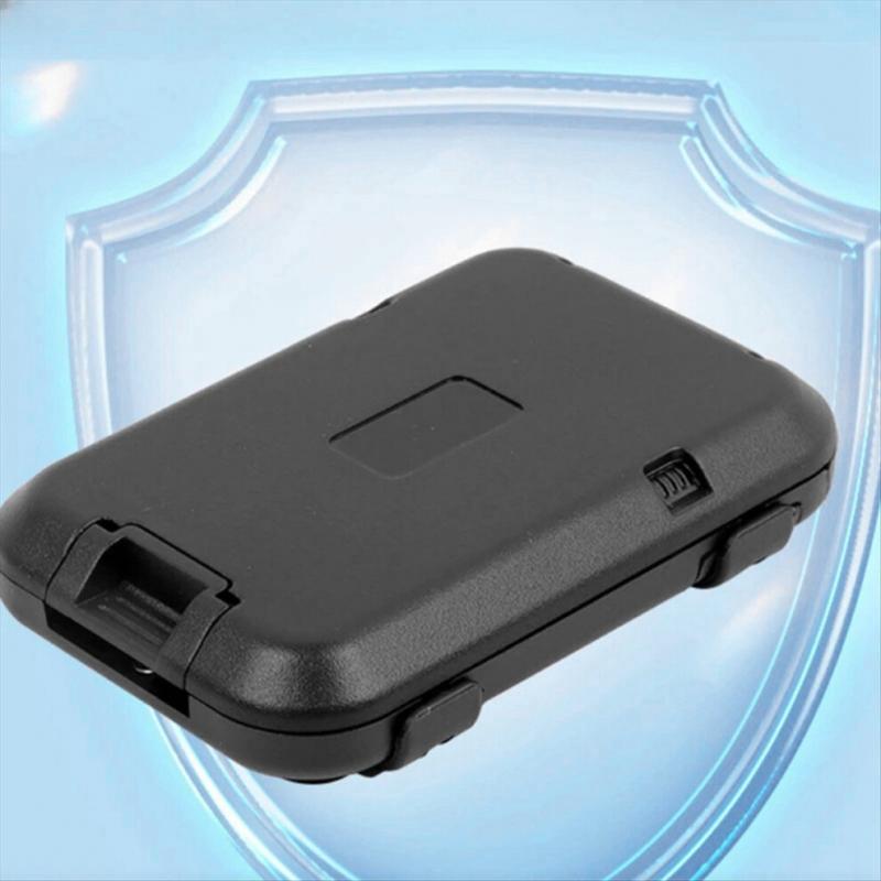 Diebstahlsichere Kartenhülle, minimalistisches Portemonnaie aus Aluminium, Clip-on-Etui für Bargeld, Kreditkarten und Visitenkarten, Schwarz