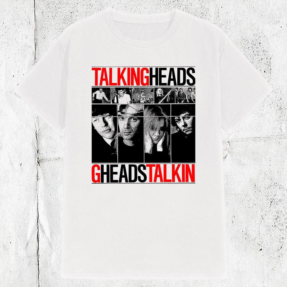 Talking Heads Band Short Sleeve Cotton White All Size Shirt For Men TT592 Unisex T-Shirt L