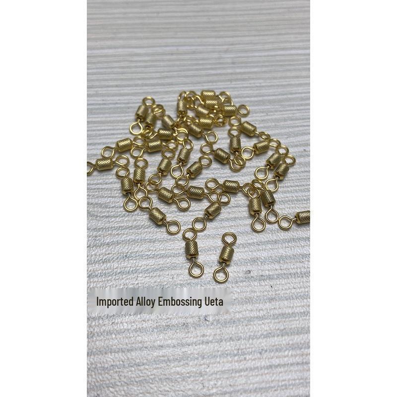 UEDA Embossed Alloy Figure-8 Swivel Ring with High Tensile Strength