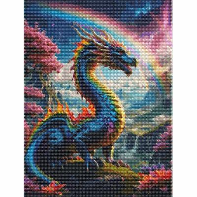 Colorful Fantasy Rainbow Dragon Diamond Painting DIY 5D Home Room Decoration Kit