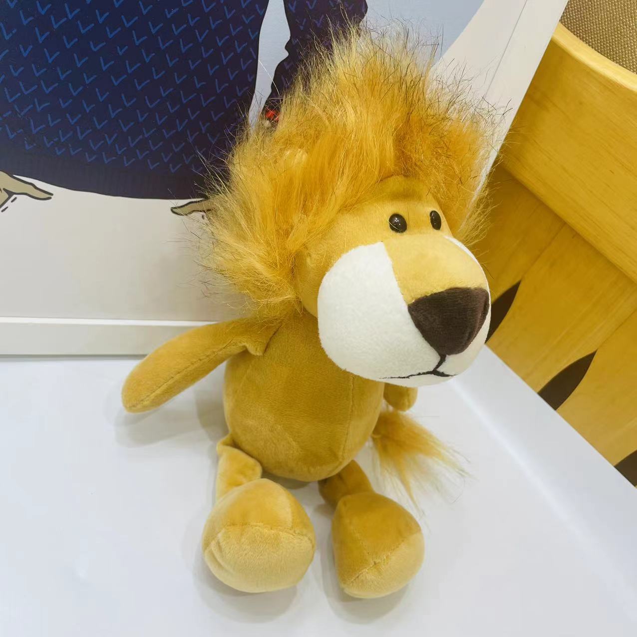 

Forest animal doll giraffe elephant lion monkey dog tiger activity gift children birthday plush toy Large 35cm